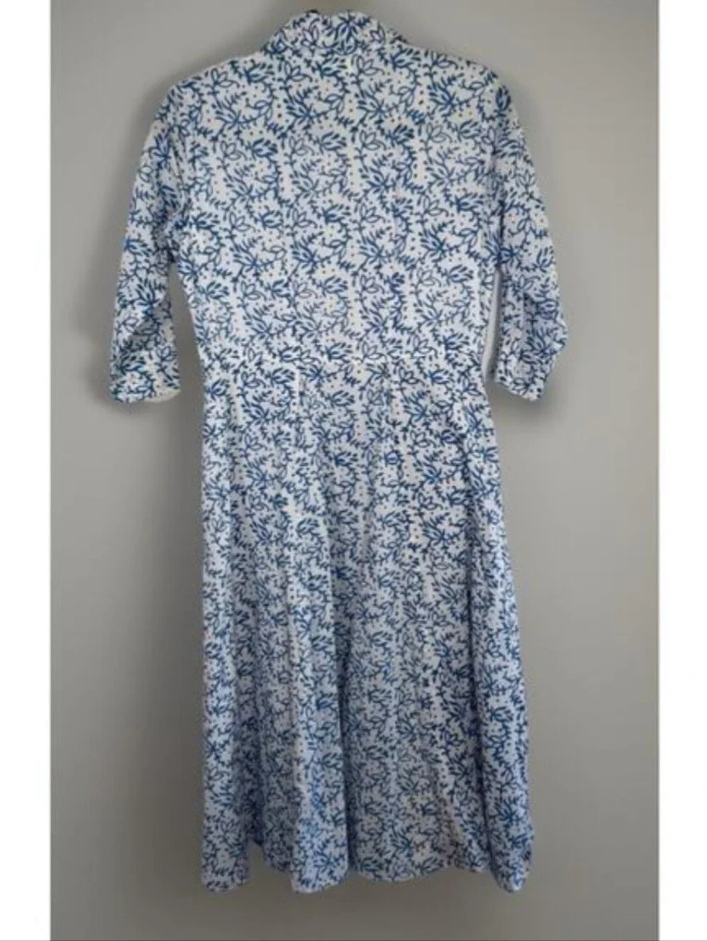 Livro blue and White Floral Shirt Dress, XS